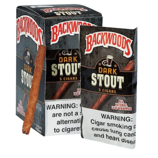 tobacconist near me offering Backwoods Dark Stout for sale. Visit a tobacco shop canada near me for a box of Backwoods today